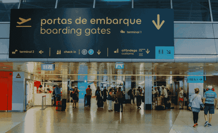 Aeroporto de Lisboa, principal porta de entrada internacional
