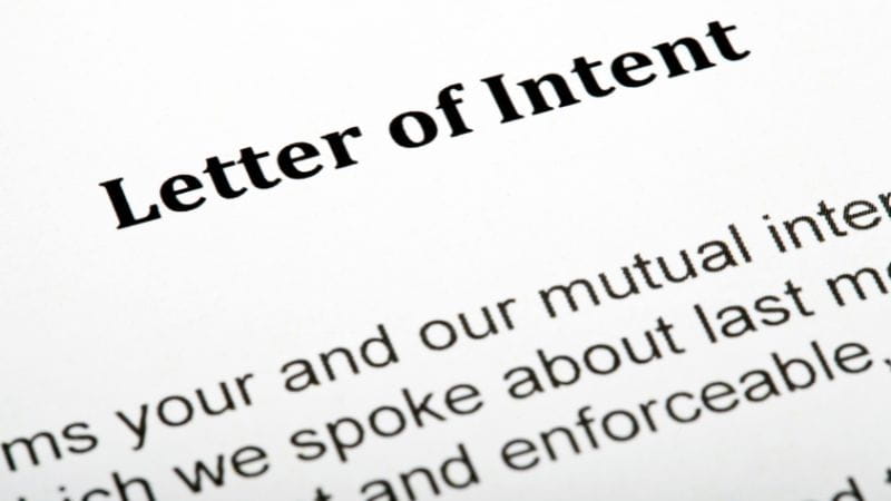 Escreva uma carta de intenção
