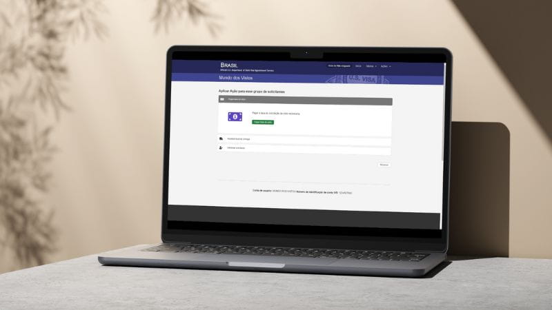 Pagamento da taxa consular
