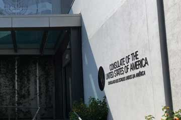 Endereço e mapa do consulado americano