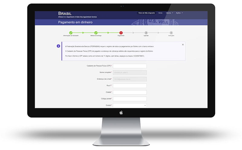 Tela 6 - Boleto bancário
