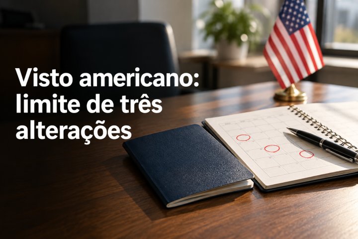 Remarcação do visto americano tem limite de três alterações