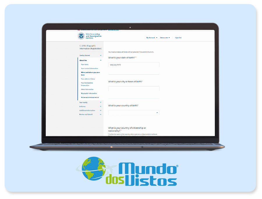 When and where you were born
